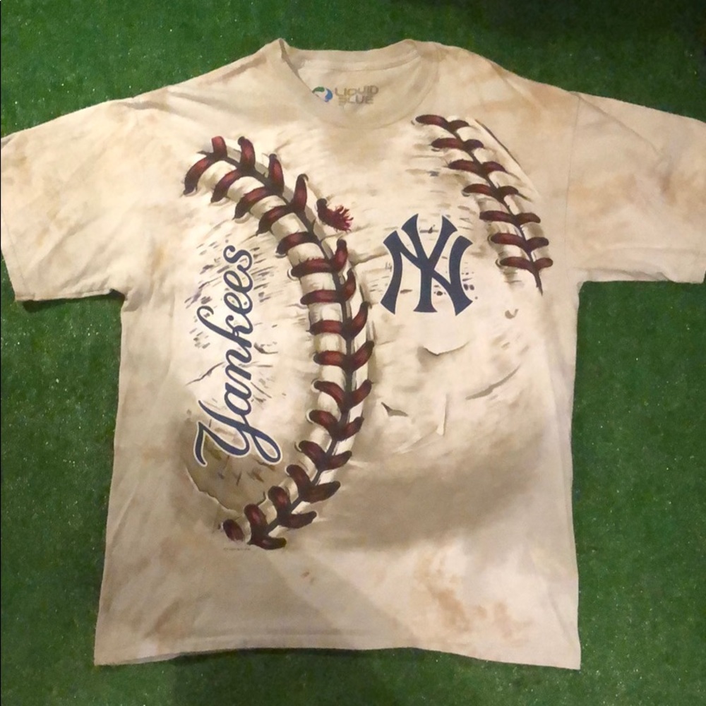 2014 New York Yankees Liquid Blue T-shirt